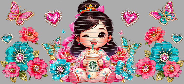16oz Disney style-D-3007